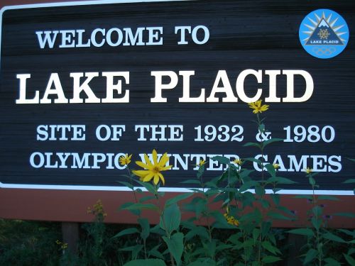 lake placid sign usa