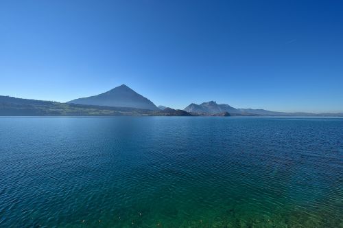 lake thun waters nature