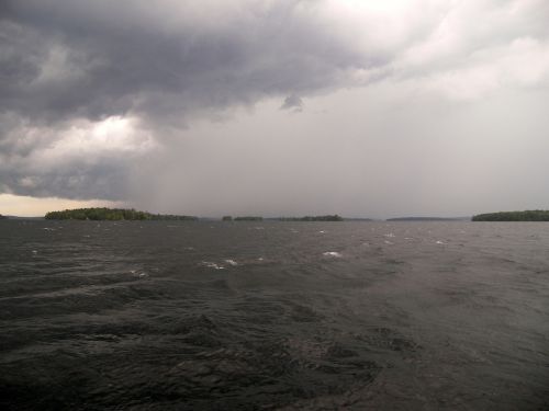 lake winnipesaukee lake storm