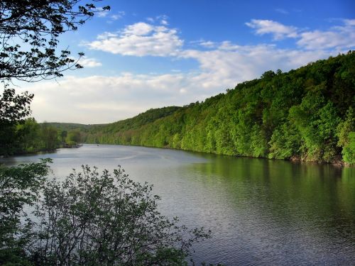 lake zoar connecticut landscape