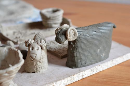 lamb clay modeling