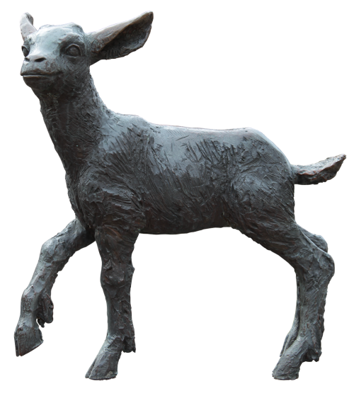 lamb bronze sculpture