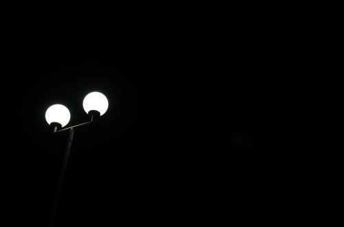 lamp at night minimal