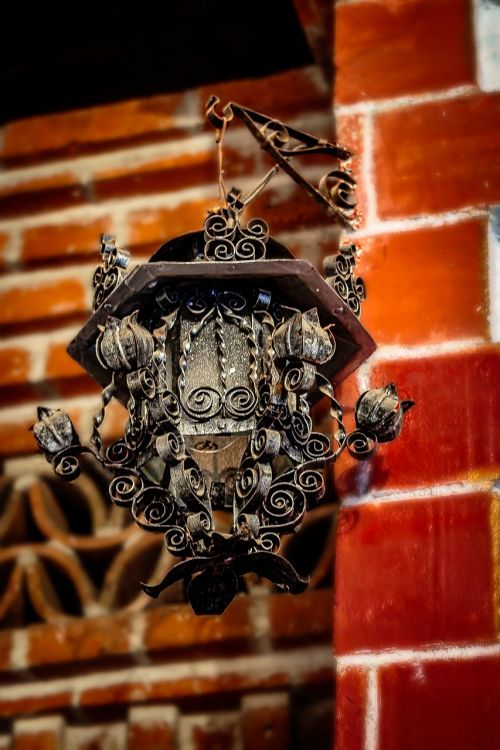 lamp vintage rusty