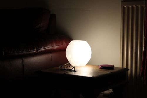 lamp light sofa