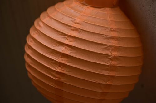 lamp china orange