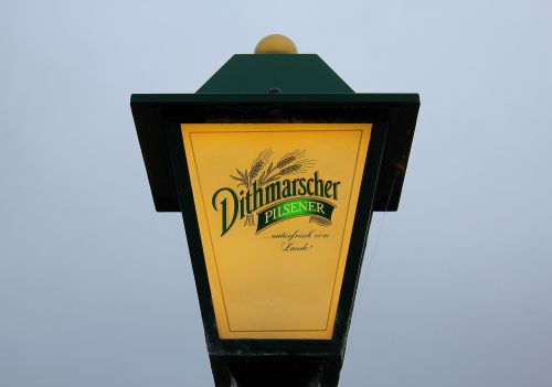 lamp advertising beer