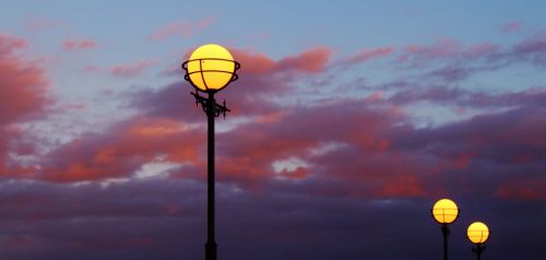 lamp outdoor lighting twilight