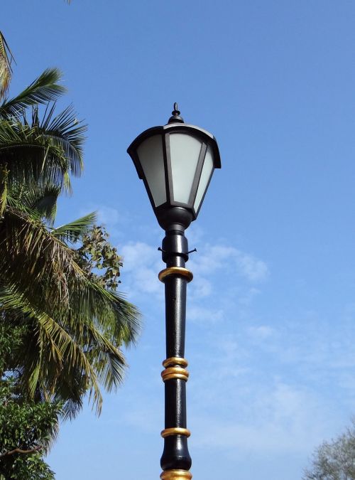 lamp post ornate antique