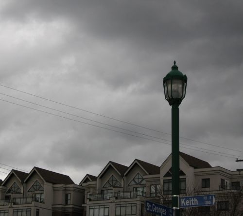 Lamp Post And Street Signs