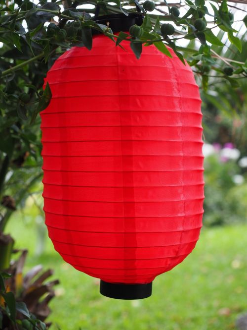 lampion paper lantern red