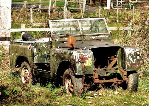 landrover abandoned military