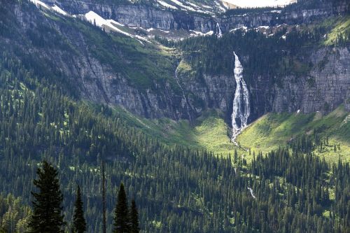 landscape scenic waterfall