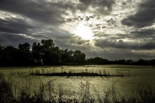 landscape cloudy water