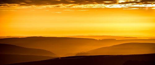 landscape sunrise hills