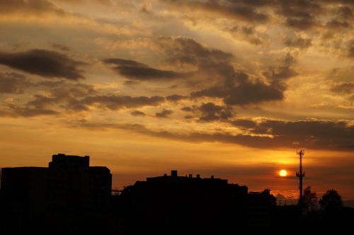 landscape manizales sunset