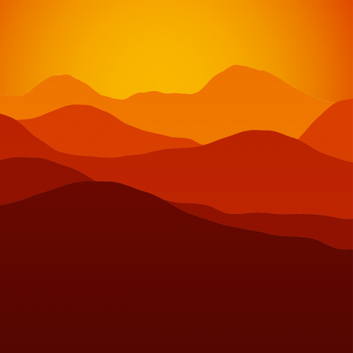 landscape mountains silhouette