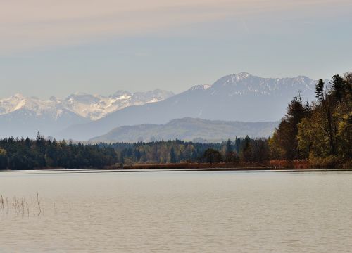 landscape easter lake iffeldorf