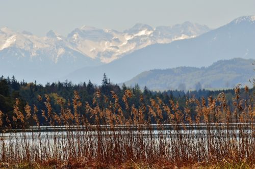 landscape easter lake iffeldorf