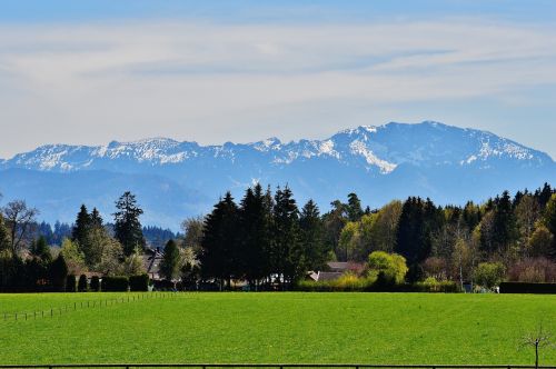 landscape easter lake iffeldorf