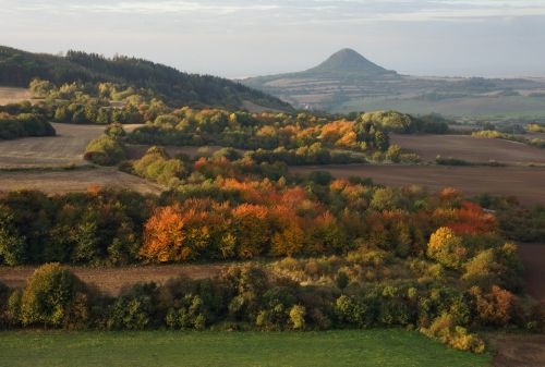 landscape autumn české středohoří