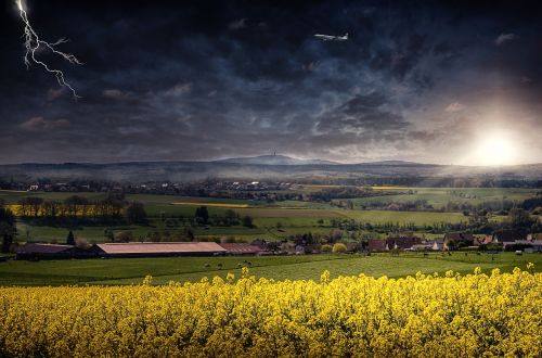 landscape mood clouds