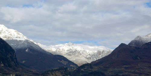 landscape mountains winter