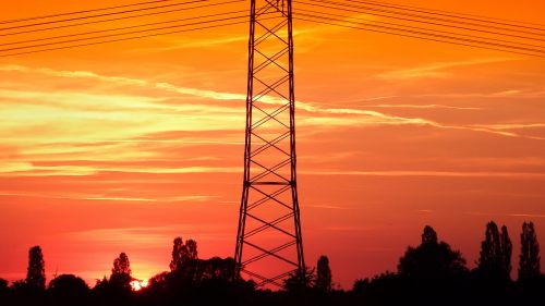 landscape sunset silhouette