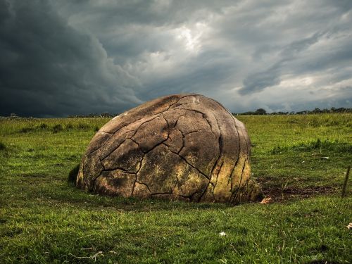 landscape rock clouds