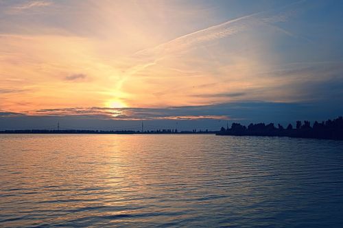 landscape sunset evening sky