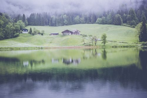 landscape lake alpine