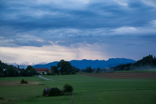 landscape mountains upper bavaria