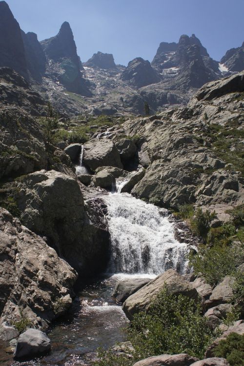 landscape waterfall mountains