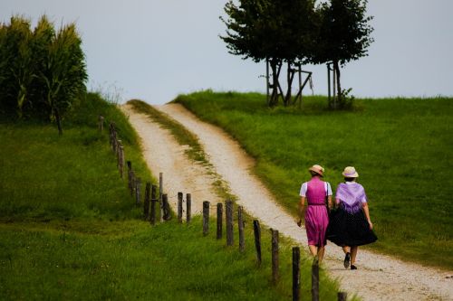 landscape nature girl