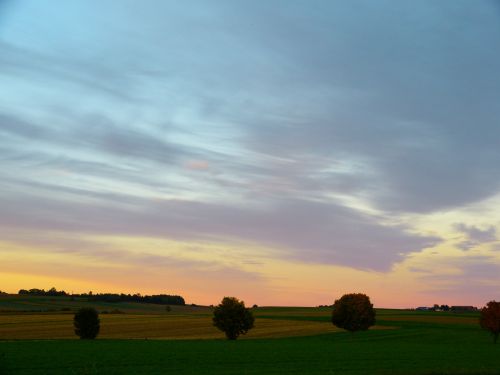 landscape abendstimmug sunset