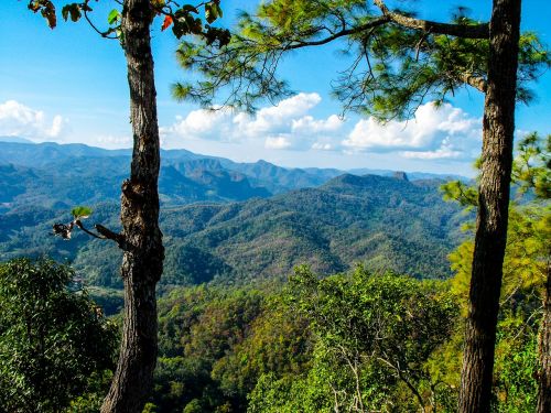 landscape mountains north thailand