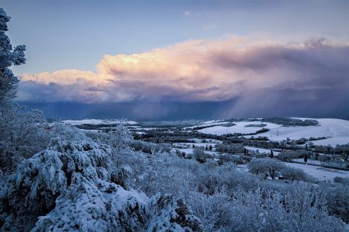 landscape winter snow