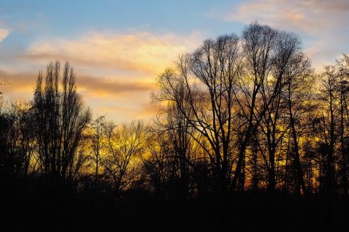 landscape sunset nature