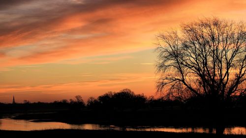 landscape sunset twilight