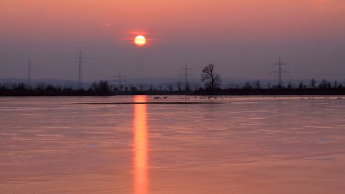 landscape winter lake