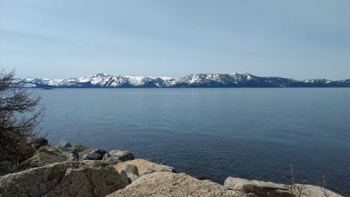 landscape lake tahoe winter