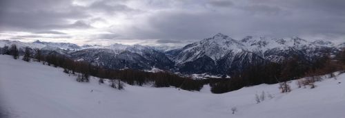 landscape mountain winter