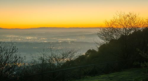 landscape dawn italy