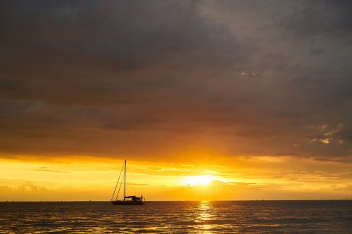 landscape sunset clouds