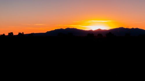 landscape sunset orange