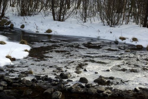 landscape ice river