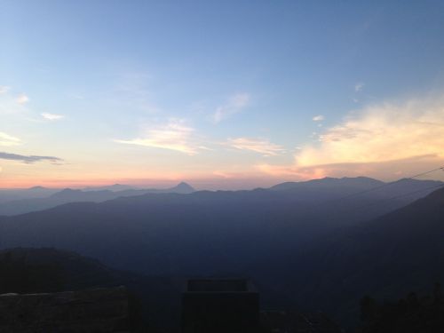 landscape mountains sky