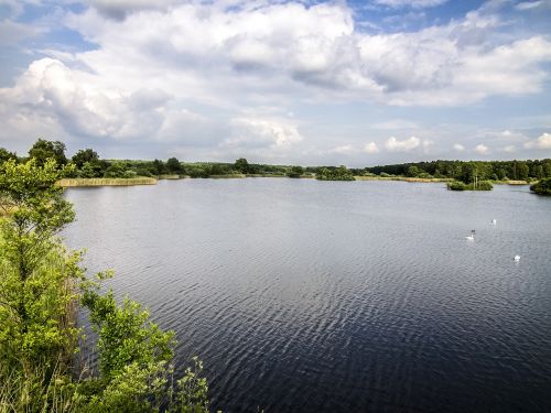 landscape lake clouds