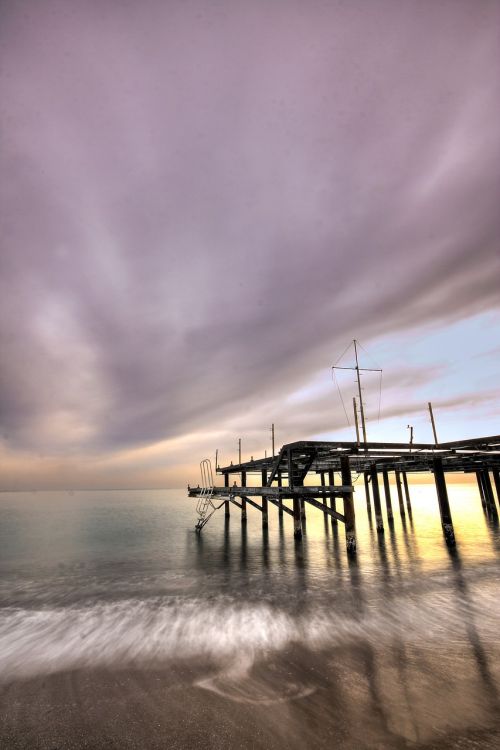 landscape marine long exposure