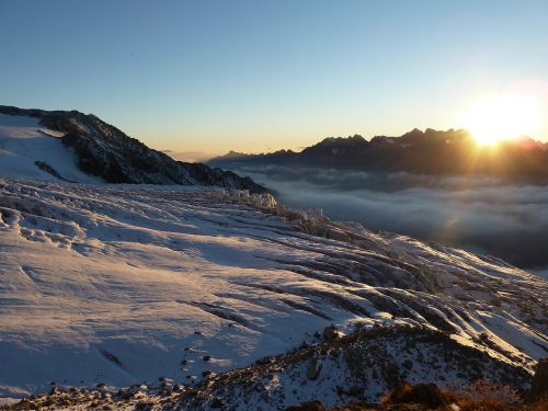 landscape mountain glacier